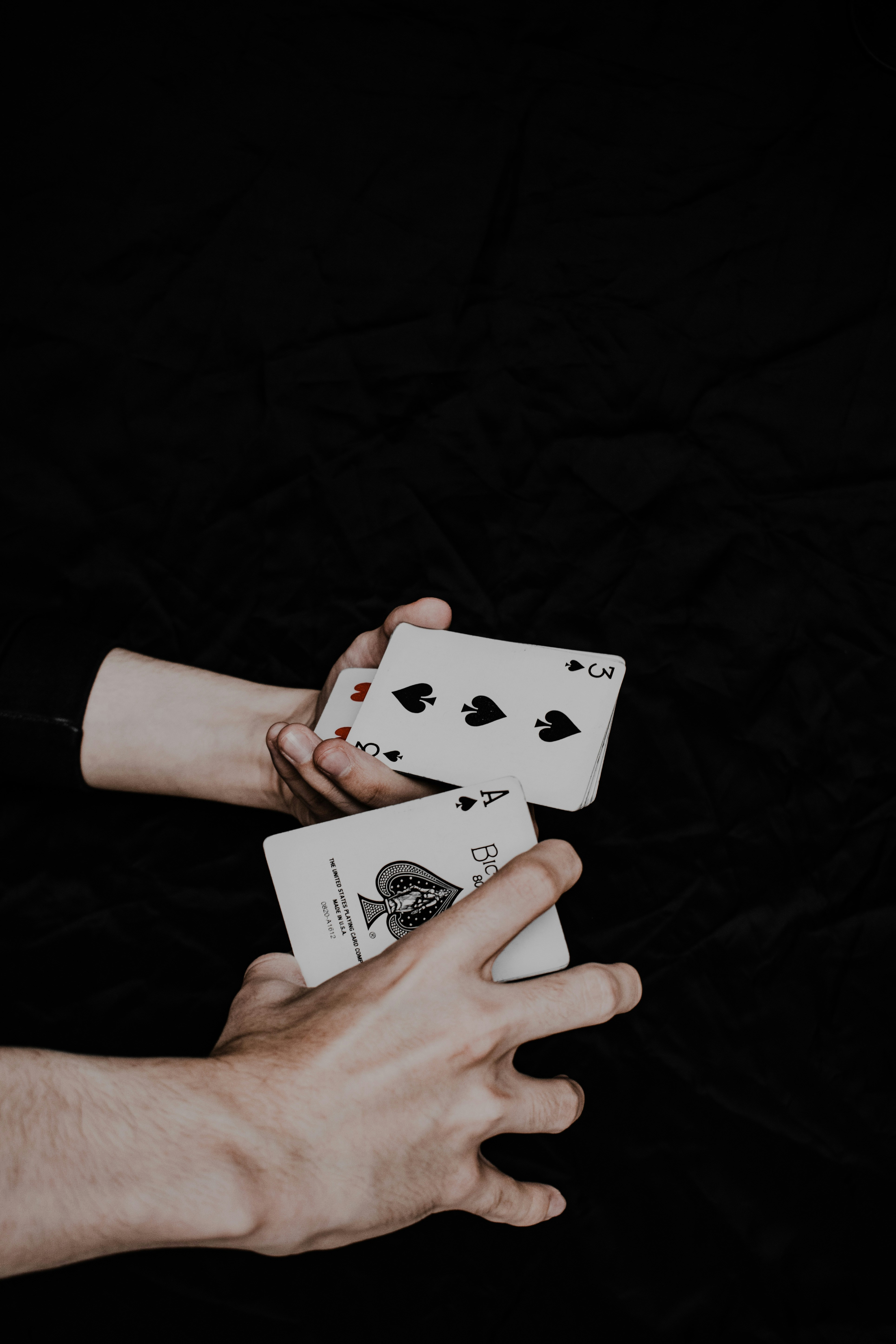 Playing cards cardistry